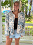 Reversible Quilted/Shearling Jacket - Scandal Italy - Blue